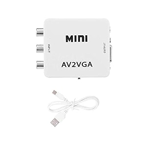 mini av to vga converter av2vga hd video audio converter rca to vga up scaler 1080p hd video converter for hdtvprojector etc av2vga