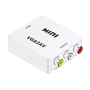 vga to av mini converter scaler adapter support 1080p vga2av converter pc to tv hd computer to tv vga to av