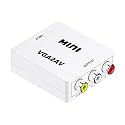 VGA to AV Mini Converter Scaler Adapter Support 1080P VGA2AV Converter PC to TV HD Computer to TV (VGA to AV)