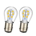 Ruiandsion 1157 LED Bulb 24V, 1200LM Warm White, for Motorhome Trailer Tail Light Brake Light, Non-polarity Easy Installation, Replaces 1154 1157 1158 3497