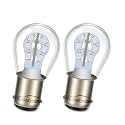 Ruiandsion BA15D 1004 1076 1130 1142 1176 LED Turn Signal Lights 12V Non Polarity Blue LED Bulb for RV Car Camper Tail Boat Interior Lights Pack of 2