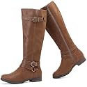 Ruiee Women's Knee High Boots Tall Fashion Boots.