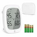 RUIKORING Indoor Outdoor Thermometer Wireless Hygrometer, 330 ft Sensor