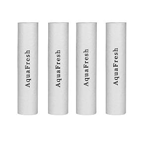 aqua fresh pp spun filtercartridge for all types of ro water purifiers 10 inch 5 micron  ro water purifier cartridgero spun filter cartridge sponge replacement water filter candle pack of 4