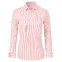 Ruisin Super Soft Wrinkle Free Button Down Shirts for Women Solid Long Sleeve Striped Formal Work Dress Blouses Tops