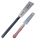 RUITOOL Japanese Hand Saw Double Edge Sided Pull Saw Ryoba SK5 Flexible Blade 10/14/17/18 TPI Flush Cut Beech Handle Wood Saw for Woodworking Tools