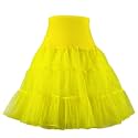 RULTA Women's 50s Vintage Petticoat 26" Crinoline Rockabilly Tutu Skirt Slip S-L…