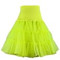 RULTA Women's 50s Vintage Petticoat 26" Crinoline Rockabilly Tutu Skirt Slip S-L…