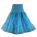 RULTA Women's 50s Vintage Petticoat 26" Crinoline Rockabilly Tutu Skirt Slip S-L…