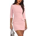 RUMIA Womens Fall Dress Crew Neck 34