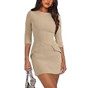 RUMIA Womens Fall Dress Crew Neck 34