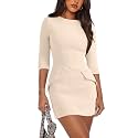 RUMIA Womens Fall Dress Crew Neck 34