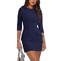 RUMIA Womens Fall Dress Crew Neck 34