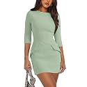 RUMIA Womens Fall Dress Crew Neck 34