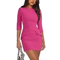 RUMIA Womens Fall Dress Crew Neck 34