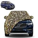 Rumion 100% Waterproof Car Cover | Dustproof Sun Protection Cover | Soft Cotton Lining | Triple Stitched | Mirror Pocket | Antenna Pocket | All Weather Body Cover (Army)