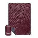 Rumpl Fleece Puffy Blanket, 1-Person, Puzzled Fig