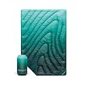 Rumpl Fleece Puffy Blanket with Fleece Liner and Weather Resistant Shell, Mini, Jade Fade