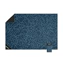 Rumpl Pack Mat Ultraportable Ground Mat, Large, Puzzled Blue