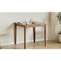Luxury Mid- Century Modern Small Square Dining Table for Kitchen, Dining Room, Living Room, Multi-Functional Solid Wood Table/Desk, Solid Wood Table for 4 Person (Square- 71cm)