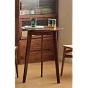 Luxury Mid- Century Modern Small Round Dining Table for Kitchen, Dining Room, Living Room, Multi-Functional Solid Wood Table/Desk, Small Coffee Table. (Round- 50cm)