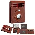 RUNBOX Airtag Wallet for Men Slim Rfid Leather 2 ID Window Gifts for Men