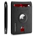 RUNBOX AirTag-Wallet-Mens-Slim-RFID Blocking Wallets Leather with Bill Compartment Air Tag Bifold Card Holder Wallet Gifts for Men Dad