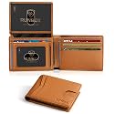 RUNBOX Wallet for Men -Slim Rfid Leather Mens Bifold Novelty Wallets 2 ID Window With Gift Box Men's Accessories
