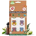 Natural Mosquito Repellent Owl Patches for Babies &amp; Kids | 24H Protection | Citronella &amp; Lavender Oil | DEET-Free | Protection from Dengue &amp; Malaria | 30 Patches (Pack of 1)