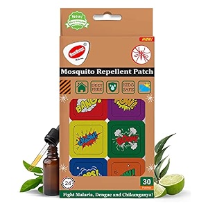 natural boom mosquito patches for baby adults24-hour protection deet-free citronella amp lemongrass oil protects from dengue chikungunya amp malaria 30 patches