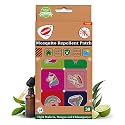 100% All Natural Mosquito Repellent Unicorn Patches for Babies with 24 hrs Protection | With Citronella, Lemongrass &amp; Eucalyptus Oil Protects from Dengue, Malaria, Chikunguniya (30 Patches)(Pack of 1)