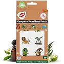 100% Natural Mosquito Repellent Patches for Babies &amp; Kids, DEET-Free Waterproof, 24 Hrs Protection with Citronella, Lemongrass &amp; Eucalyptus Oil, Dengue &amp; Malaria Protection, 30 Patches ( Cute Animal Pack of 1)