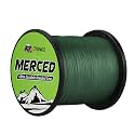 RUNCL Braided Fishing Line Merced, 1000 500 300 Yards Braided Line 4 8 Strands, 6-200LB - Proprietary Weaving Tech, Thin-Coating Tech, Stronger Smoother for Freshwater Saltwater