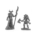 Rune Wight Thane and Jarl Miniature 25mm Heroic Scale Figure Bones Black Reaper Miniatures