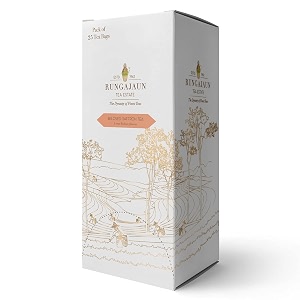 rungajaun beloved saffron tea black tea 50gms kesar chai whole leaves tea box of 25 pyramid tea bags 100 natural blended with saffron amp rose petals saffron tea kashmiri kahwa tea