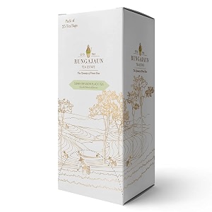 rungajaun sunny infusion black tea 50gms infusion tea leaf box of 25 pyramid tea bags assam tea whole leaves black tea 100 natural ingredients made with marigold apple caramel amp almond chips