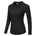 Runhit Compression Shirt Women Long Sleeve, UPF 50+ Crew Neck Workout Base Layer, Quick Dry Athletic Underscrub Tops