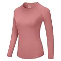 Runhit Compression Shirt Women Long Sleeve, UPF 50+ Crew Neck Workout Base Layer, Quick Dry Athletic Underscrub Tops