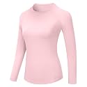 Runhit Compression Shirt Women Long Sleeve, UPF 50+ Crew Neck Workout Base Layer, Quick Dry Athletic Underscrub Tops