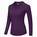Runhit Compression Shirt Women Long Sleeve, UPF 50+ Crew Neck Workout Base Layer, Quick Dry Athletic Underscrub Tops