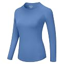 Runhit Compression Shirt Women Long Sleeve, UPF 50+ Crew Neck Workout Base Layer, Quick Dry Athletic Underscrub Tops