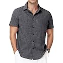 Runhit Men's Short Sleeve Button Down Shirts Casual Beach Shirt Lightweight Wrinkle Free Vacation Summer Wedding Tops