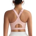 RUNNING GIRL High Impact Sports Bras for Women, High Support Running Adjustable Workout Sports Bras with Sewn in Pads