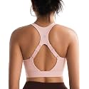 RUNNING GIRL Adjustable Straps High Impact Sports Bra for Women,High Support Workout Sports Bras with Sewn in Pads