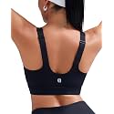 RUNNING GIRL Adjustable Straps High Impact Sports Bra for Women,High Support Workout Sports Bras with Sewn in Pads