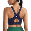 RUNNING GIRL High Impact Sports Bras for Women, High Support Running Adjustable Workout Sports Bras with Sewn in Pads