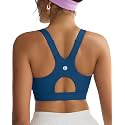 RUNNING GIRL High Impact Sports Bras for Women, High Support Running Adjustable Workout Sports Bras with Sewn in Pads