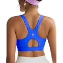 RUNNING GIRL High Impact Sports Bras for Women, High Support Running Adjustable Workout Sports Bras with Sewn in Pads