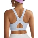 RUNNING GIRL High Impact Sports Bras for Women, High Support Running Adjustable Workout Sports Bras with Sewn in Pads