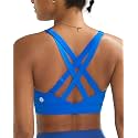 RUNNING GIRL High Impact Sports Bras for Women, High Support Running Adjustable Workout Sports Bras with Sewn in Pads